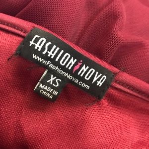 Burgundy off the shoulder dress